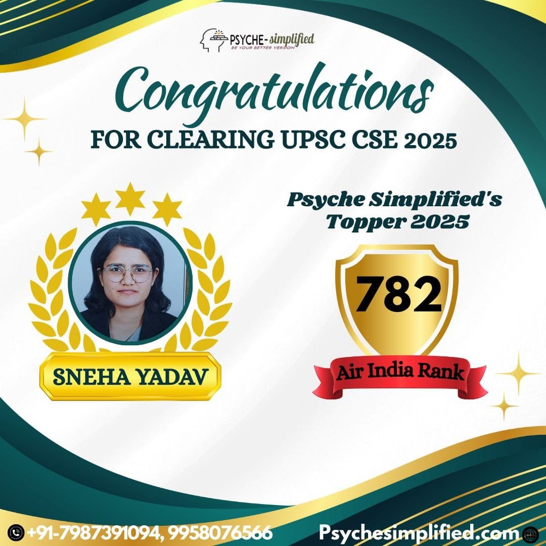 Sneha Yadav — AIR 782, CSE 2025