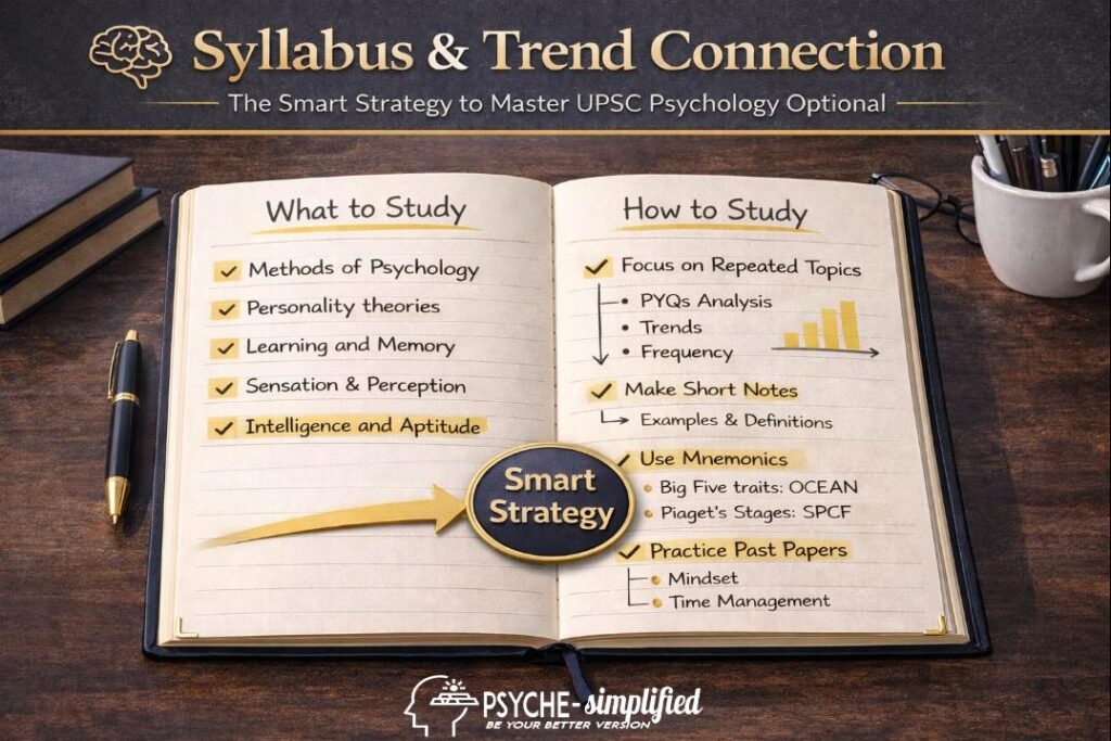 psychology optional syllabus overview and trend connection for preparation
